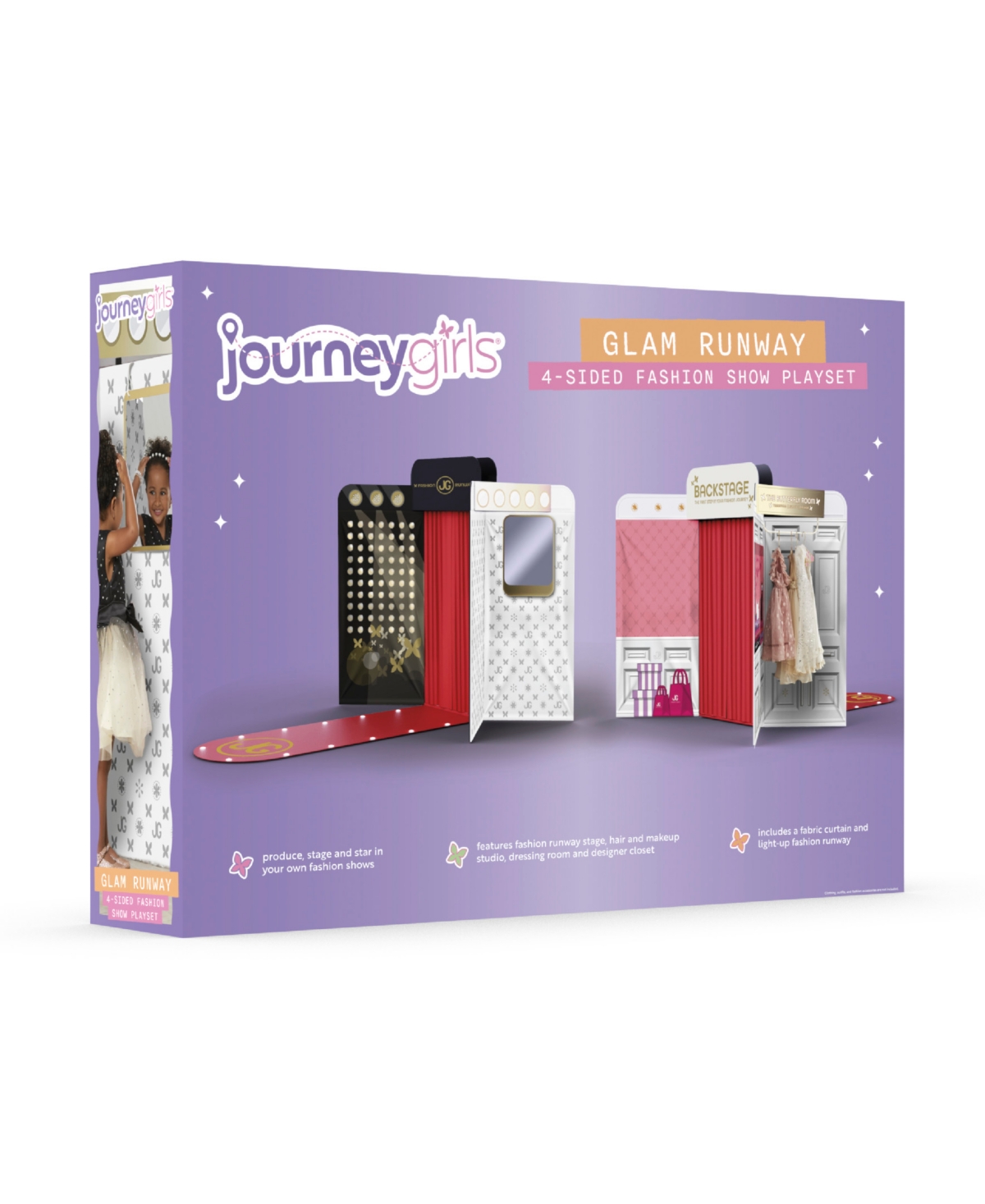 Journey Girls Glam Runway 4-sided Fashion Show Playset In Multi