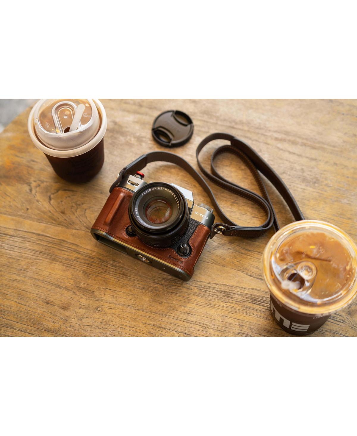 SmallRig SmallRig Leather Half Case Kit for Fujifilm X-T50, Brown