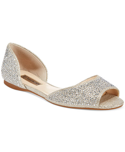 INC International Concepts Women's Elsah Embellished d'Orsay Flats, Only at Macy's