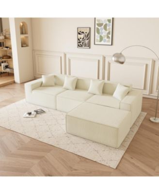 Streamdale Modern L-Shaped Sectional Sofa with Reversible Chaise