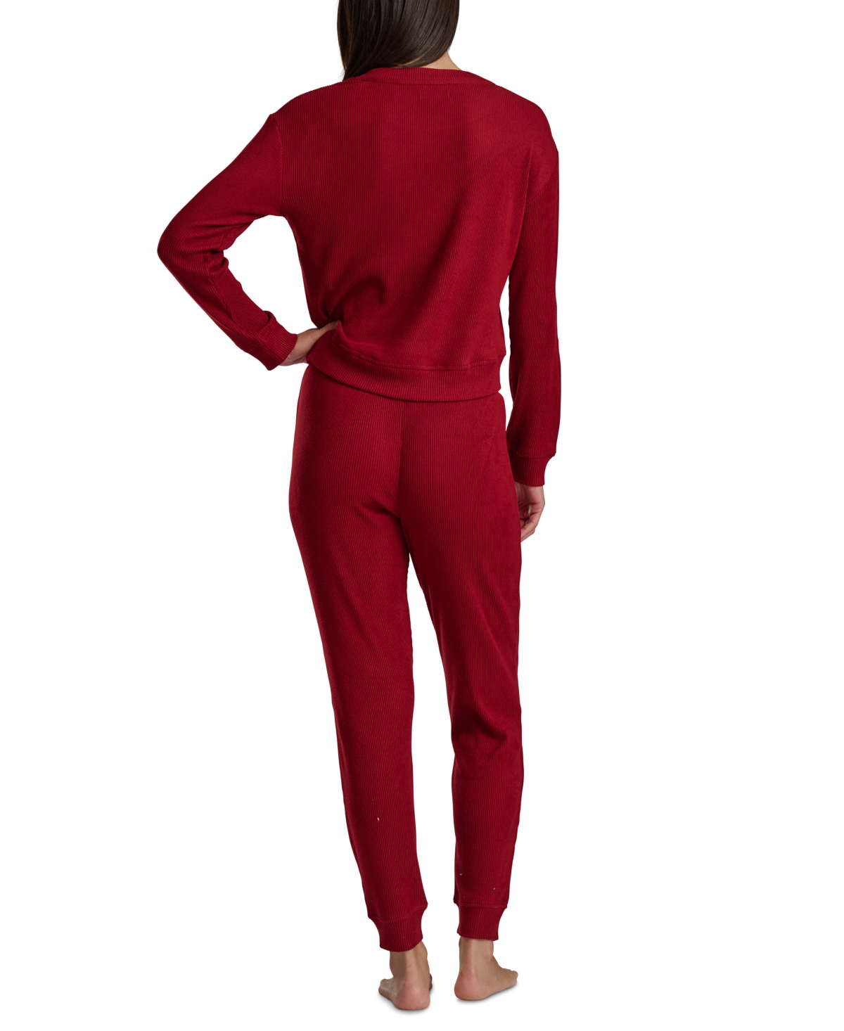 Tommy Hilfiger Women's 2-piece Long Sleeve Cardigan And Pants Set In Red