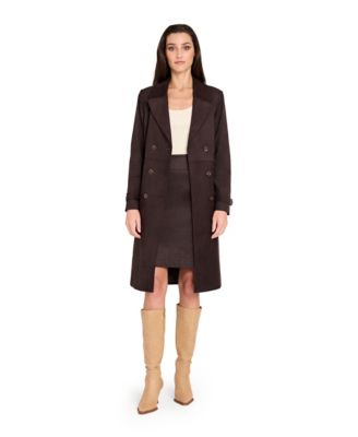 Women's Notch Collar 6-Button Trench Coat