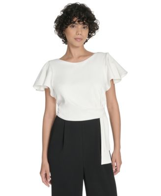 Women's Flutter Sleeve Jumpsuit