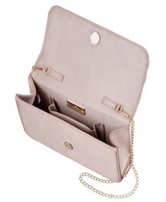 Art Deco Crystal Ornament Magnetic Snap Clutch