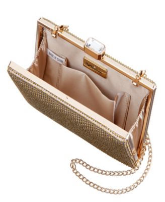 Crystal Minaudiere Lift Lock Clutch