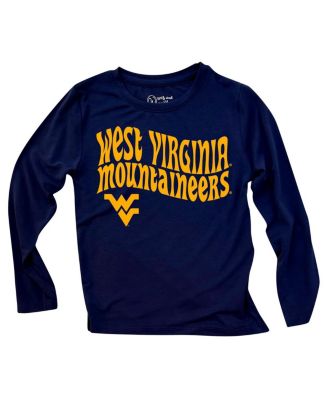 Toddler 2-Piece West Virginia Mountaineers Long Sleeve Top and Striped Tri-Blend Leggings Set