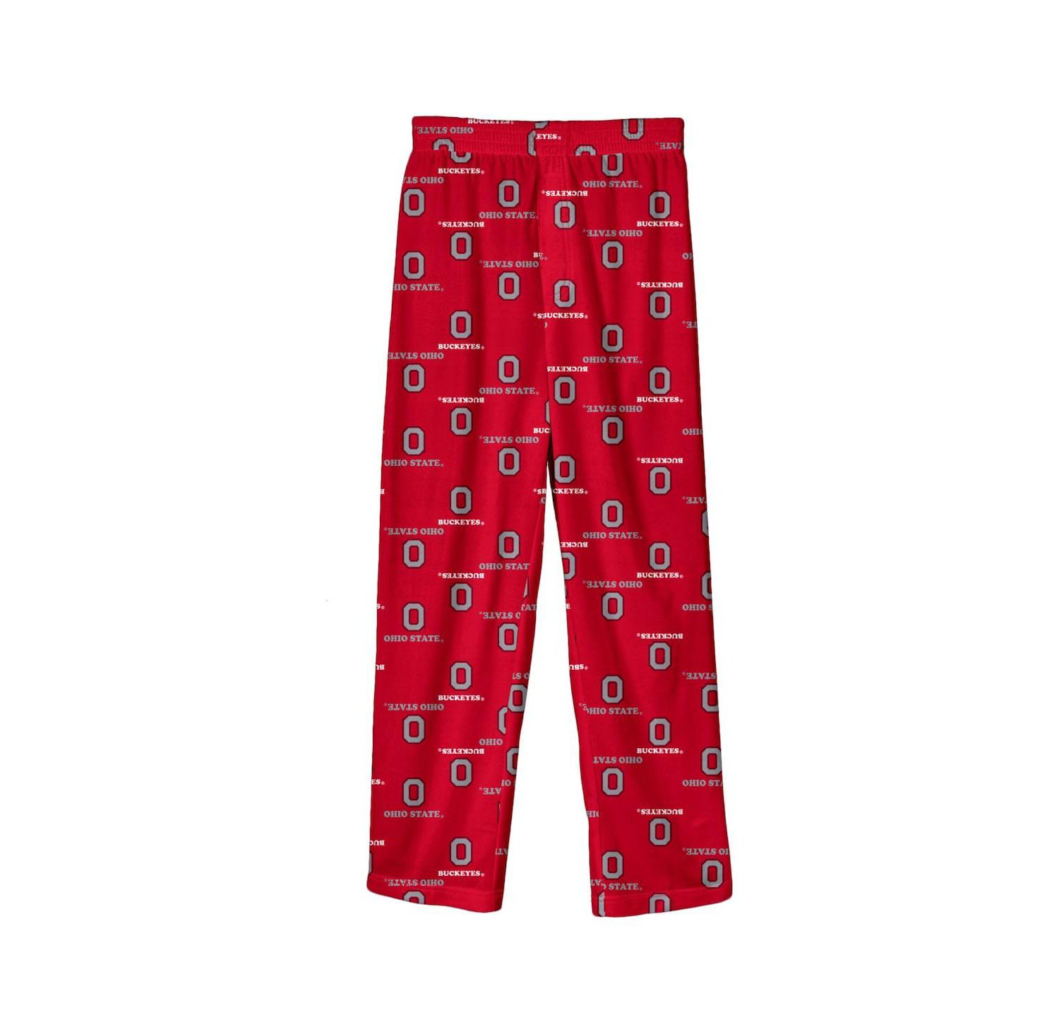 Little Boys and Girls Scarlet Ohio State Buckeyes All-Over Team Logo Pants