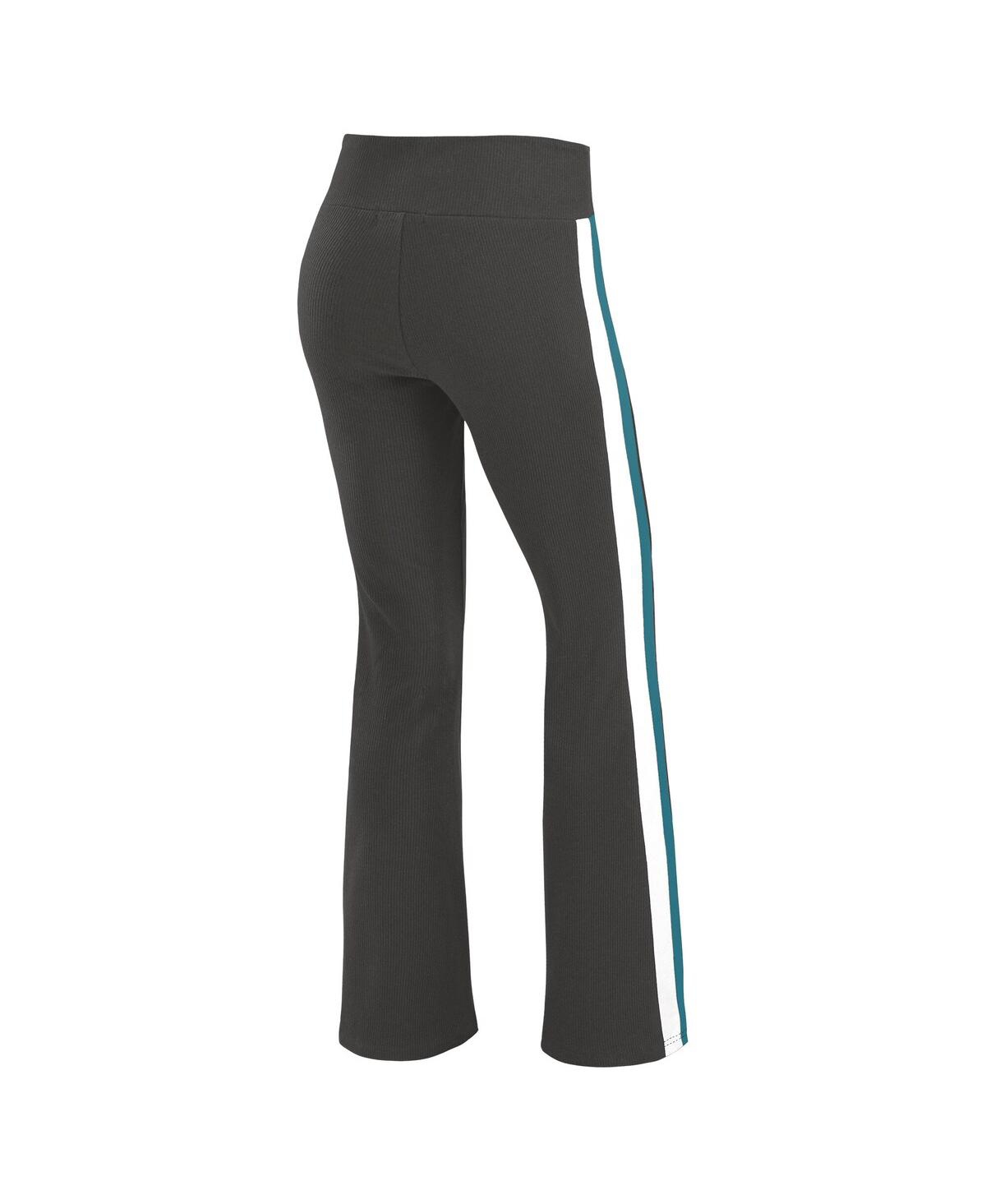 Wear By Erin Andrews Women's Black Jacksonville Jaguars Tri-blend Yoga Pants In Black