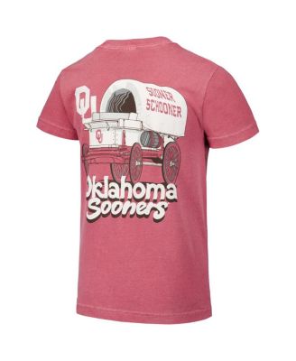 Big Boys and Girls Crimson Oklahoma Sooners Hyperlocal Comfort Colors T-Shirt