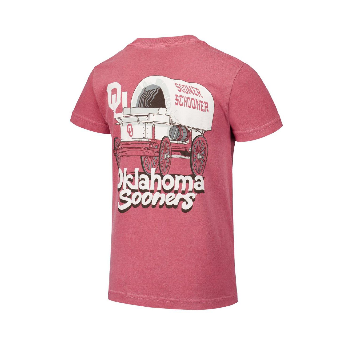 Big Boys and Girls Crimson Oklahoma Sooners Hyperlocal Comfort Colors T-Shirt
