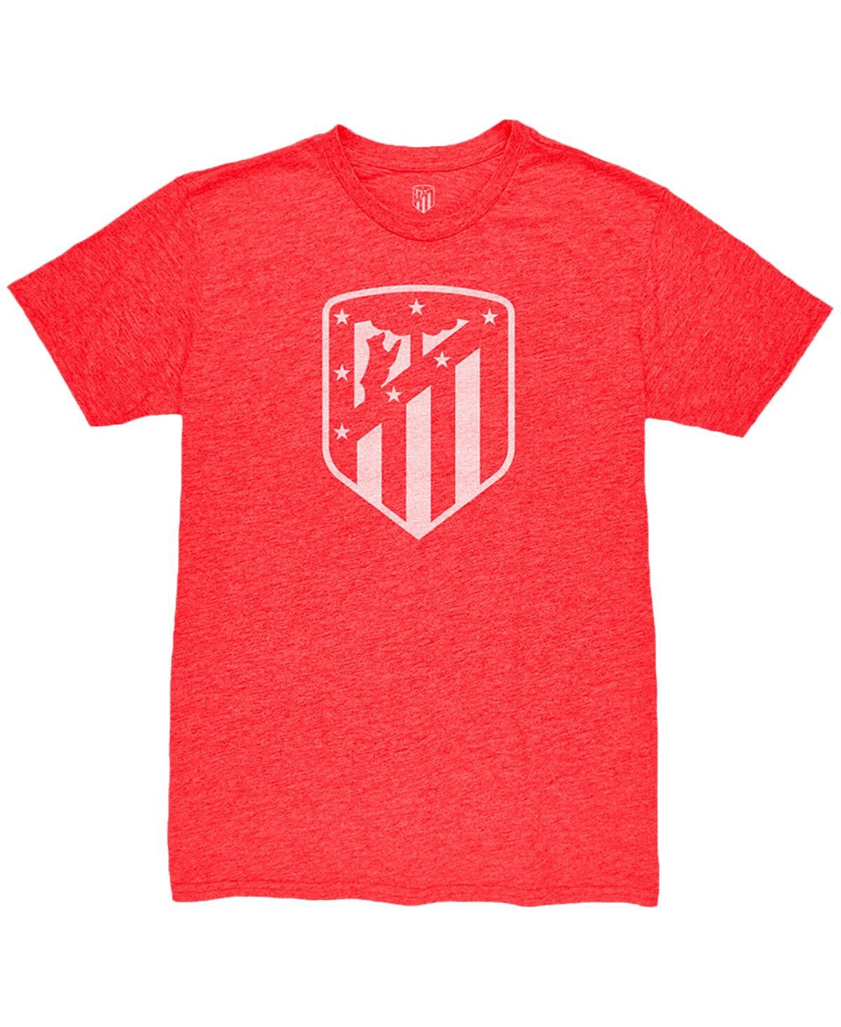 1863fc Men's Red Atletico De Madrid Mono Crest Twisted Tri-blend Slub T-shirt In Red
