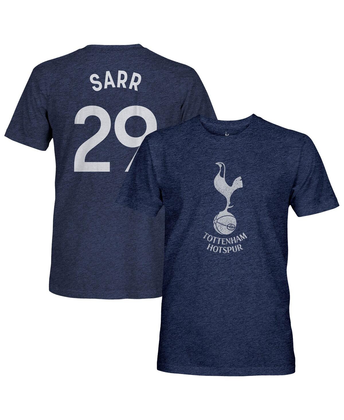 1863fc Men's Pape Matar Sarr Heather Navy Tottenham Hotspur Player Name Number Twisted Tri-blend Slub T-shi In Blue
