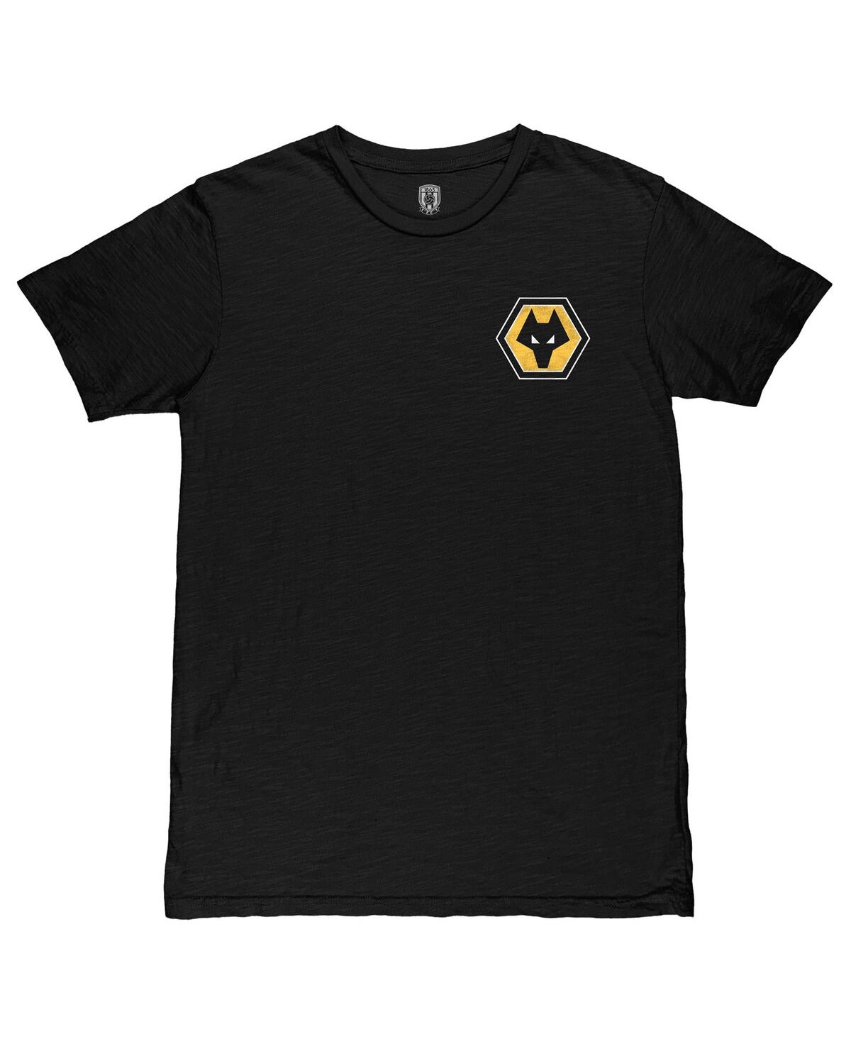 1863fc Men's Black Wolverhampton Wanderers Darkness Cometh Light Wolf Slub T-shirt In Black