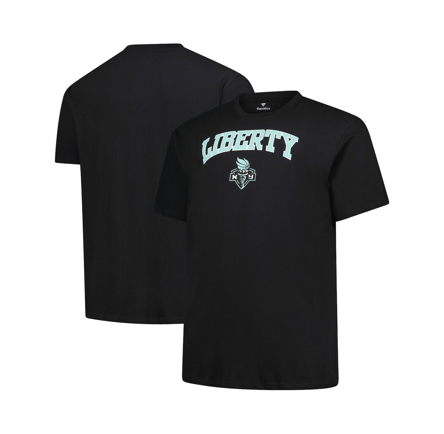 Men's Black New York Liberty Big & Tall Arch Logo T-Shirt