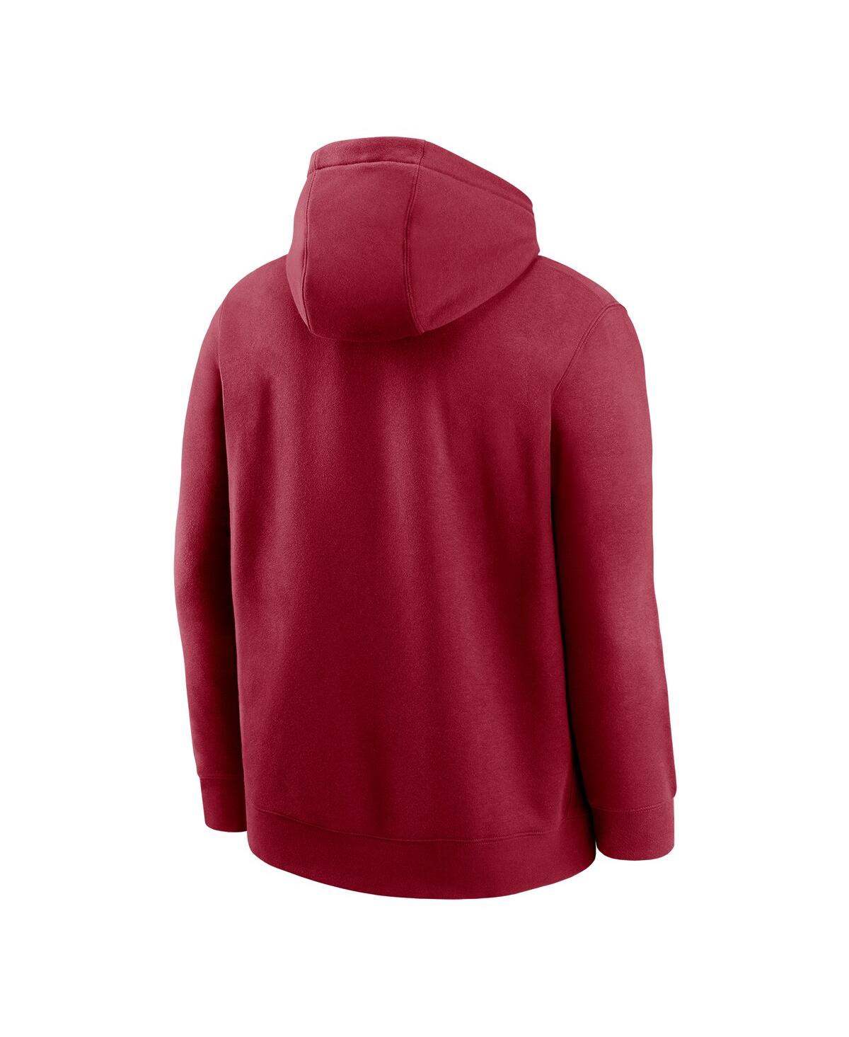 Nike Men's Cardinal Arkansas Razorbacks Club Pullover Hoodie In Red