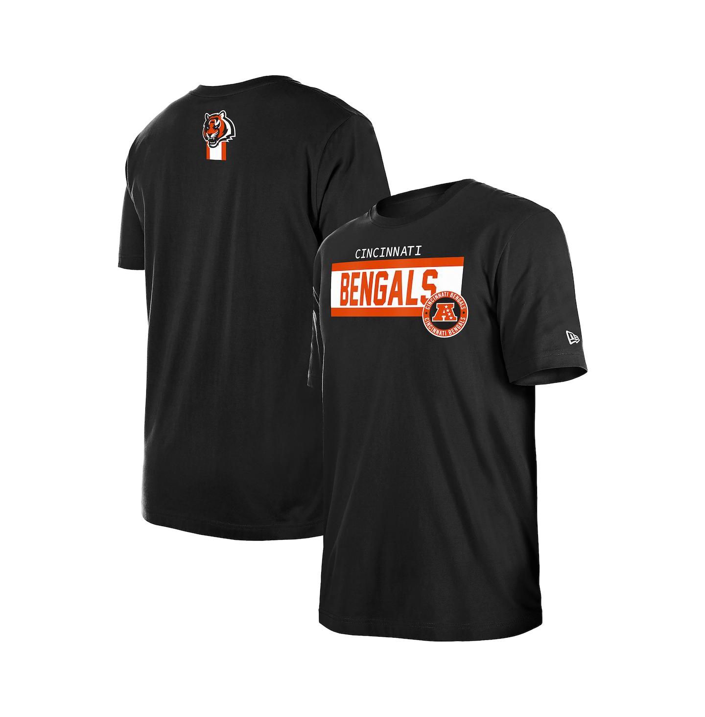 Мужская футболка New Era Black Cincinnati Bengals 3rd Down High Density Print — фото 1