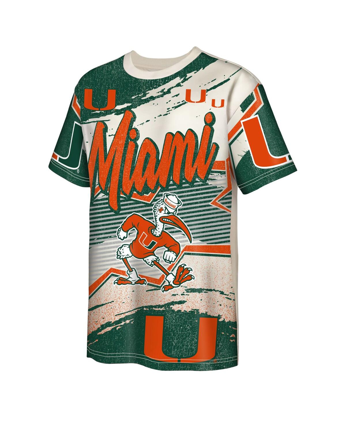 Outerstuff Big Boys And Girls Cream Miami Hurricanes Make Noise T-shirt In Multi