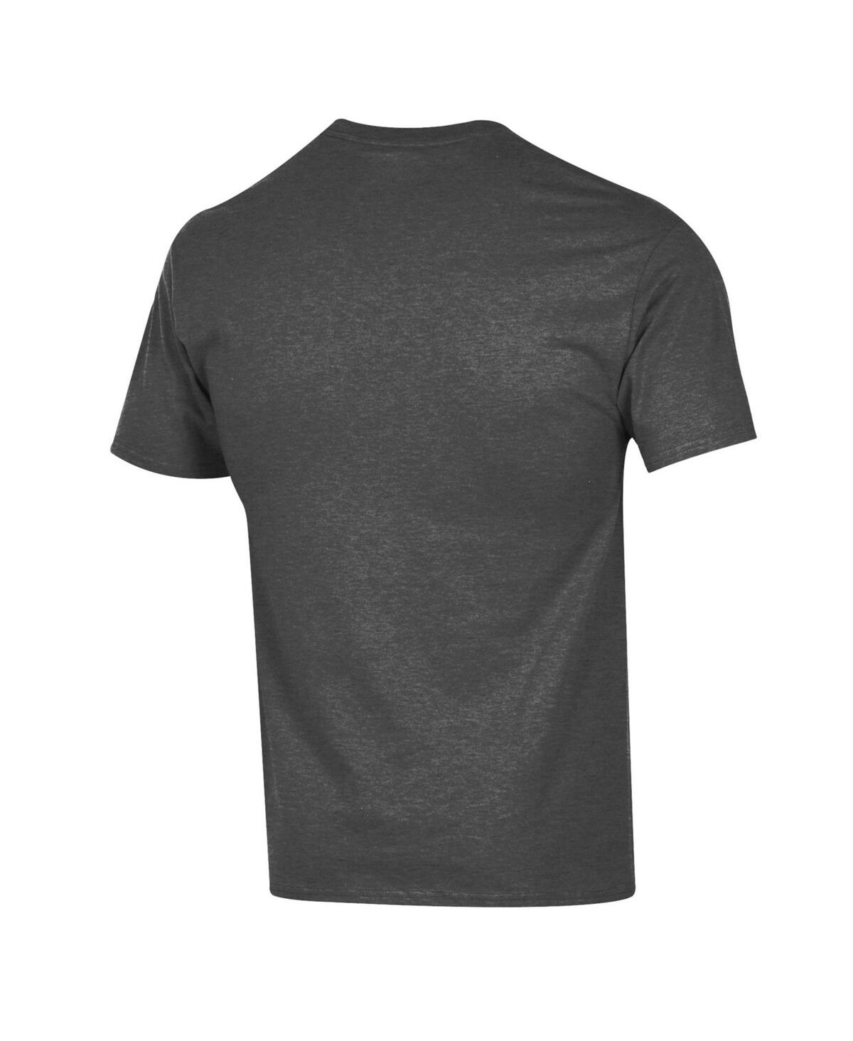 Champion Men's Charcoal Nebraska Huskers Arch Over Logo T-shirt In Gray