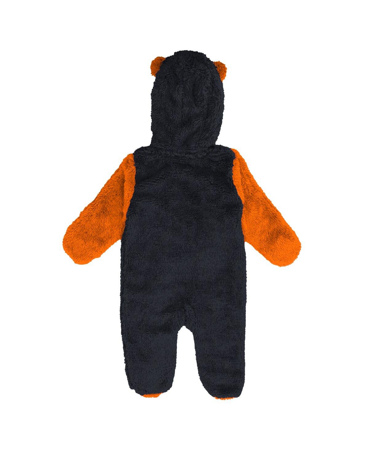 Outerstuff Baby Boys And Girls Black Cincinnati Bengals Stay Napping Fleece Bunting Full-zip Sleeper In Black