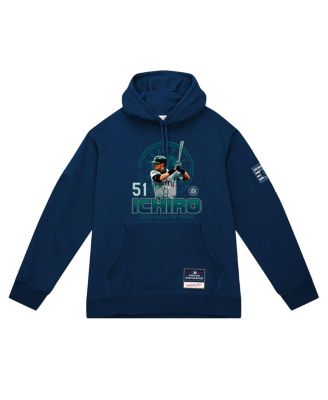 Men's Ichiro Suzuki Navy Seattle Mariners Hall of Fame Hitter Hoodie