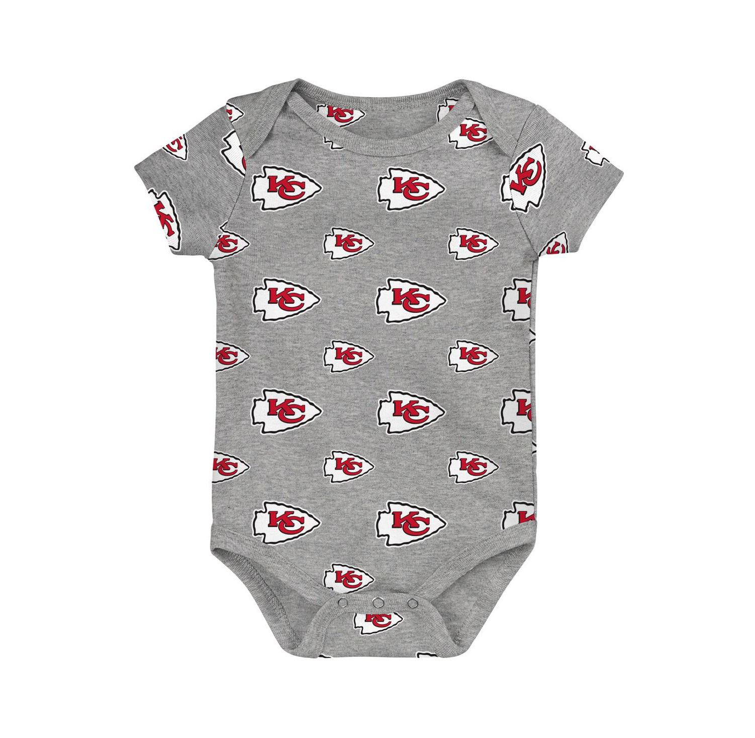 Newborn 3-Pack Kansas City Chiefs Little Tike Bodysuit Set