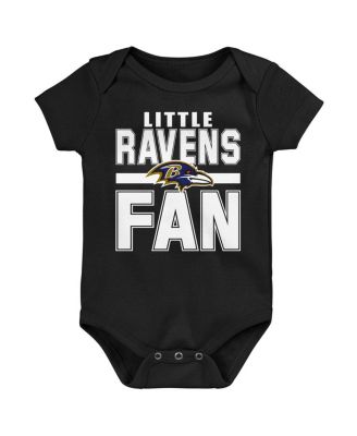 Newborn 3-Pack Baltimore Ravens Little Tike Bodysuit Set