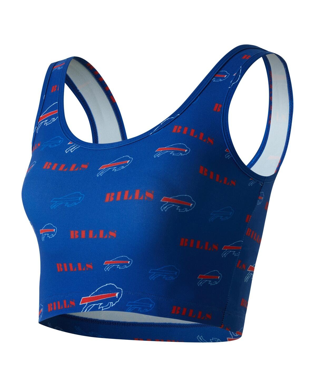 Concepts Sport Women's Royal Buffalo Bills Mosaic Allover Print Bralette In Blue