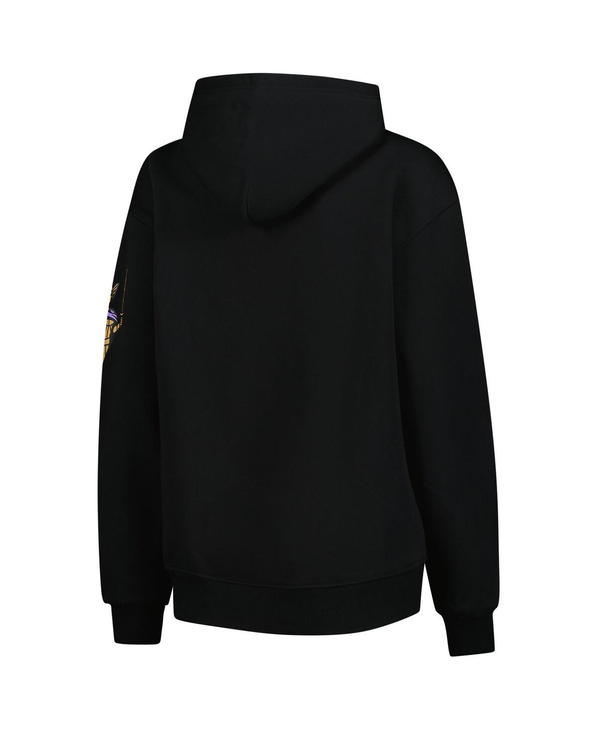 The Wild Collective Black Golden State Valkyries Icon Fleece Pullover Hoodie In Black