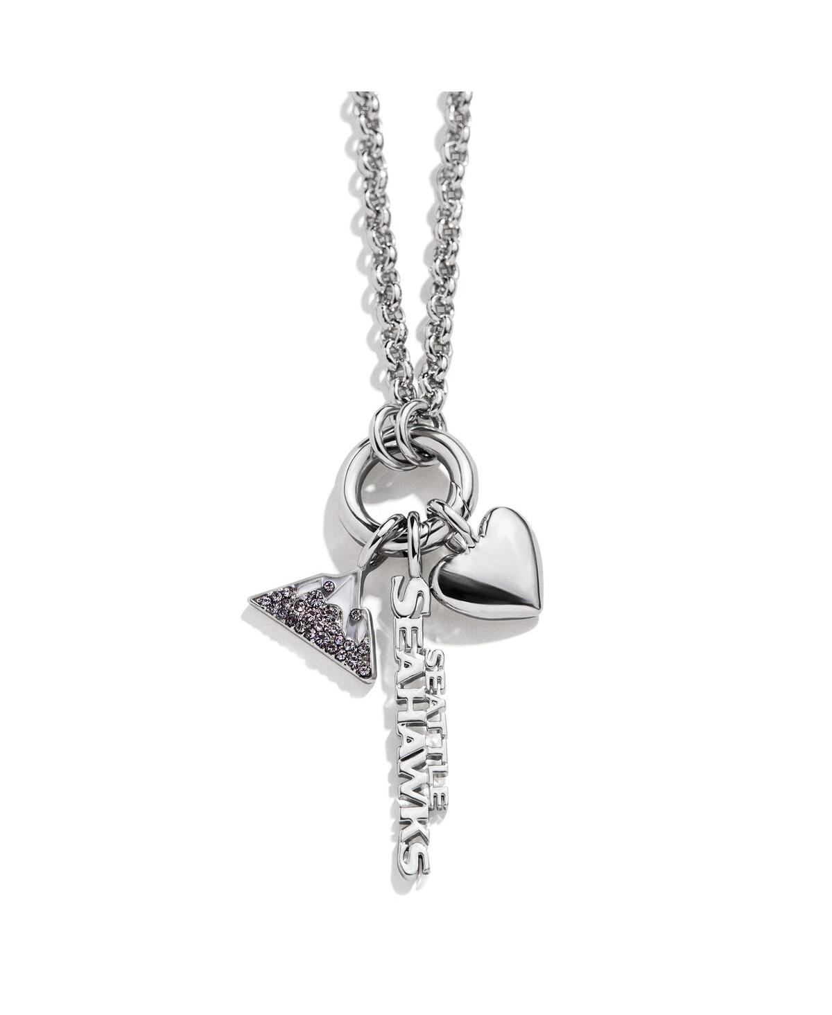 Wear By Erin Andrews Seattle Seahawks Charm Necklace In Silver