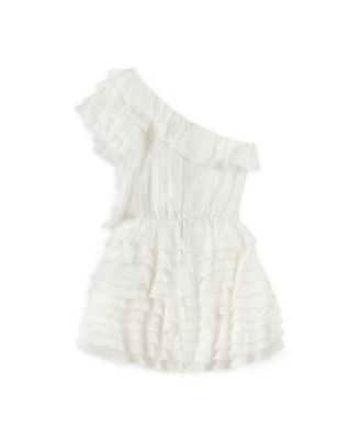 Women's Mini Dress with Layered Ruffle Details