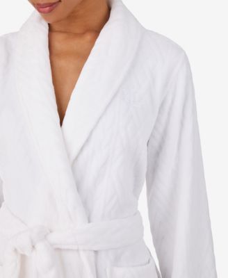 Women's Long Sleeve Shawl Collar Short Robe