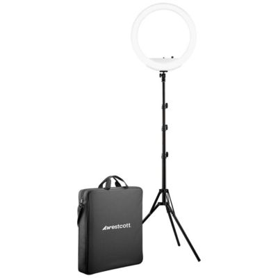 Westcott 18" Bi-Color LED Ring Light Kit with Batteries & Stand
