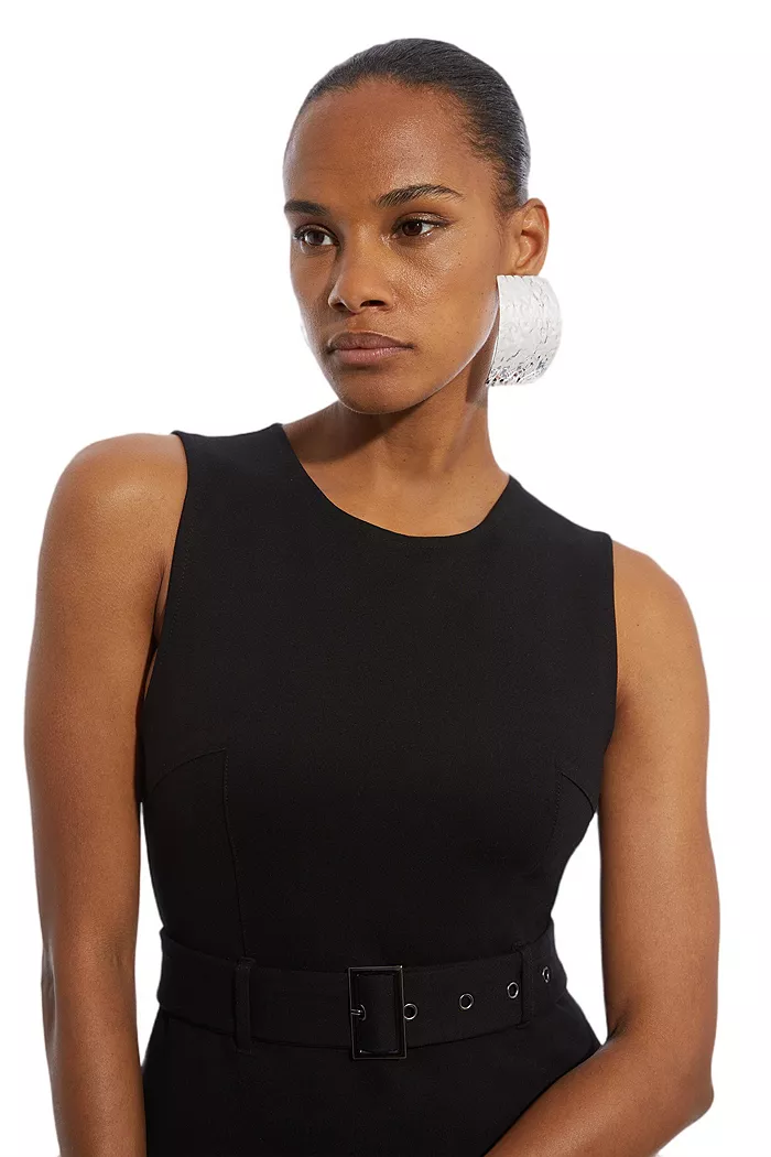 Women's Jersey Pleated Maxi Dress - thumbnail 4