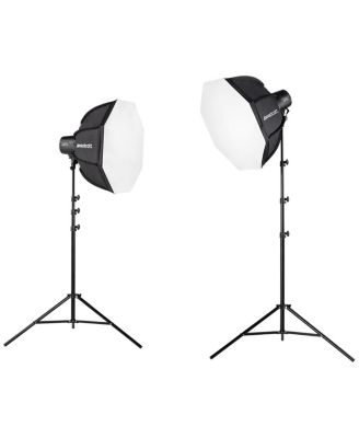 U60-B 60W Bi-Color LED 2-Light Softbox Kit