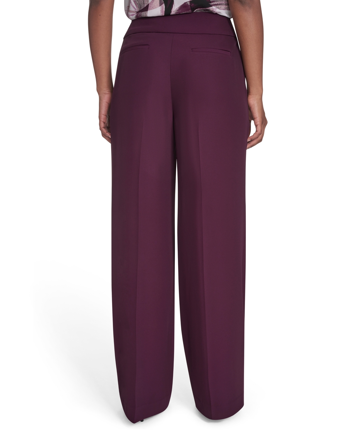 Calvin Klein Women's Wide Leg Pants In Purple