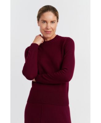 Women's Wool & Cashmere Cropped Sporty Sweater