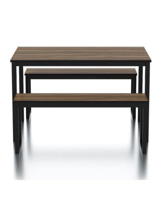 Caritina Wood 3-Piece Counter Height Dining Set