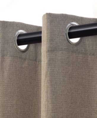 Linen-Inspired Room Darkening Grommet Top Curtains, 42" x 108" (Set of 8)