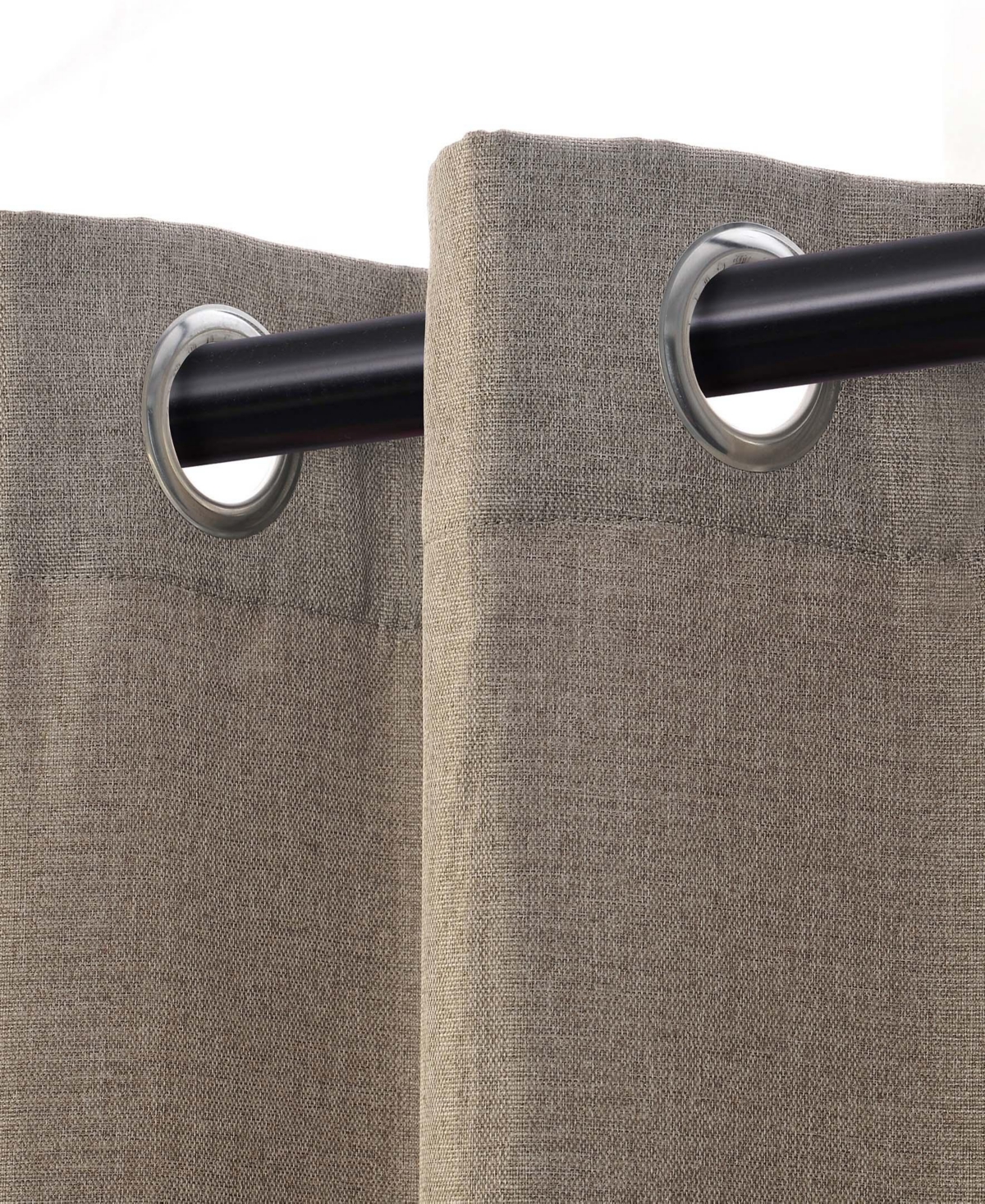 Superior Linen-Inspired Room Darkening Grommet Top Curtains, 42" x 108" (Set of 8)
