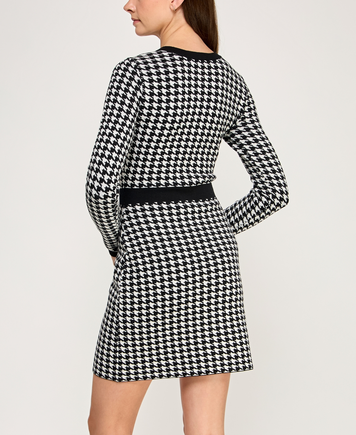 Bcx Juniors' Long Sleeve Crewneck Sweater Dress