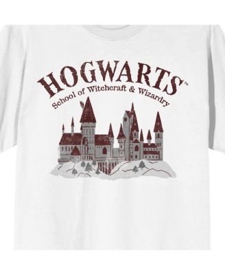 Hogwarts Play on White Short Sleeve Adult T-Shirt-5XL