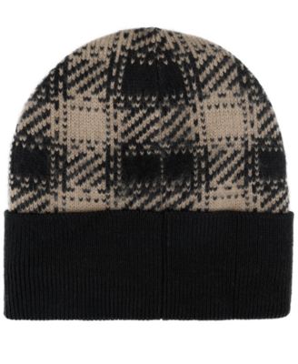 Men's Brushed Plaid Beanie