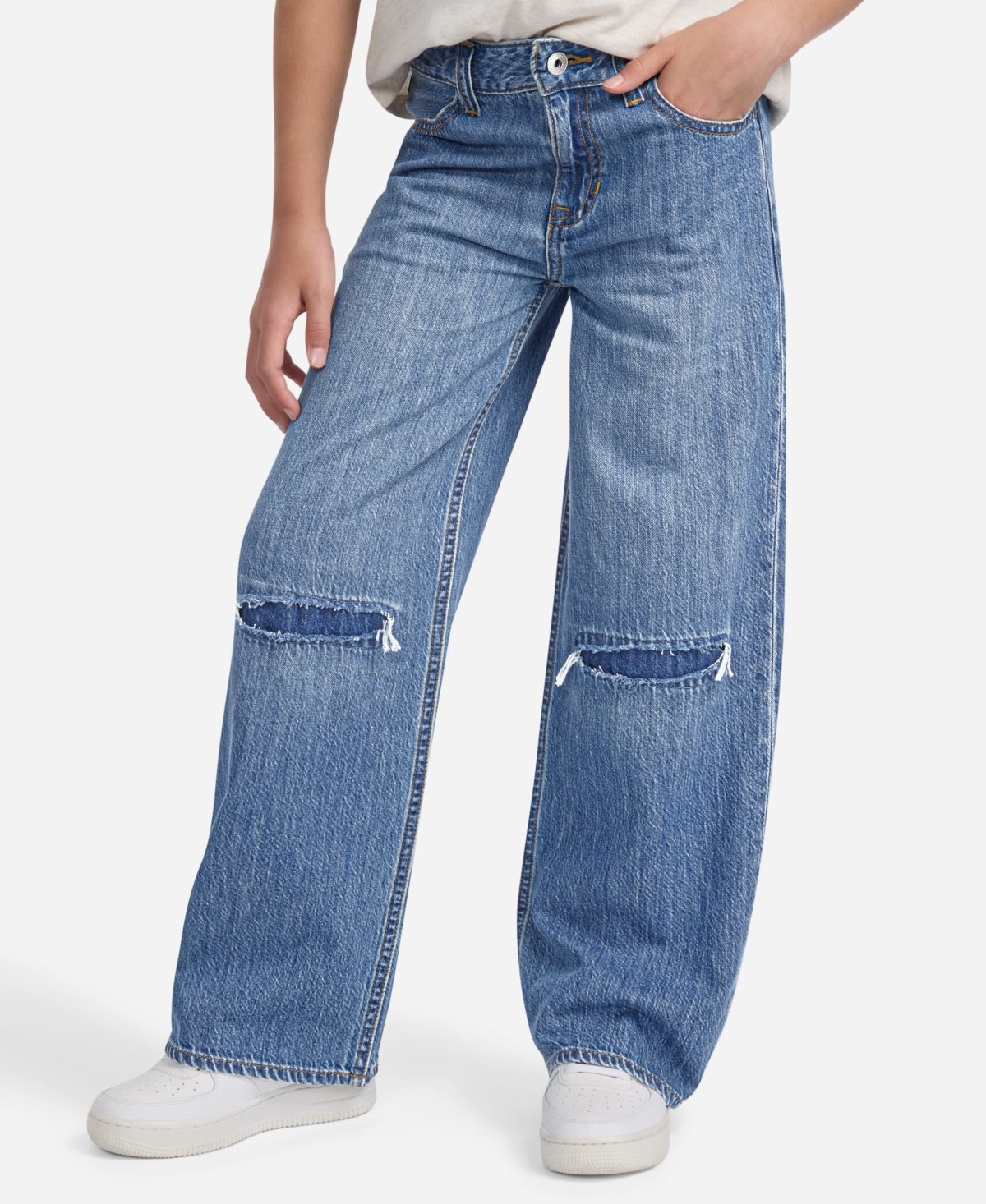 abercrombie kids Girls High-Rise Ultra Wide Leg Jeans