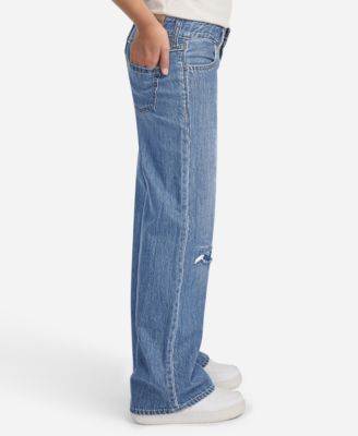 Girls' High-Rise Ultra-Wide Leg Jeans