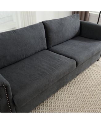 80.7" 2-in-1 Sofa Bed Sleeper with Large Mattress