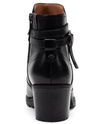 Women's Carter eFlex Buckle Strap Block Heel Booties