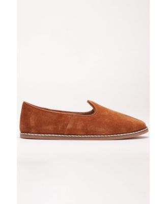 Istanbul Suede Leather Slip On Flats (Women)