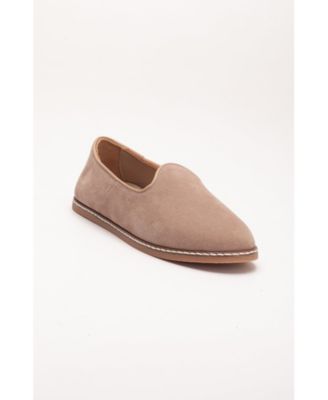 Istanbul Suede Leather Slip On Flats (Women)
