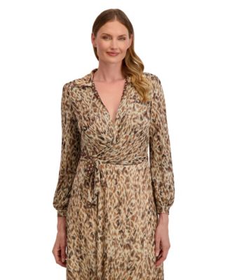 Angela Long Sleeve Reversible Wrap Dress