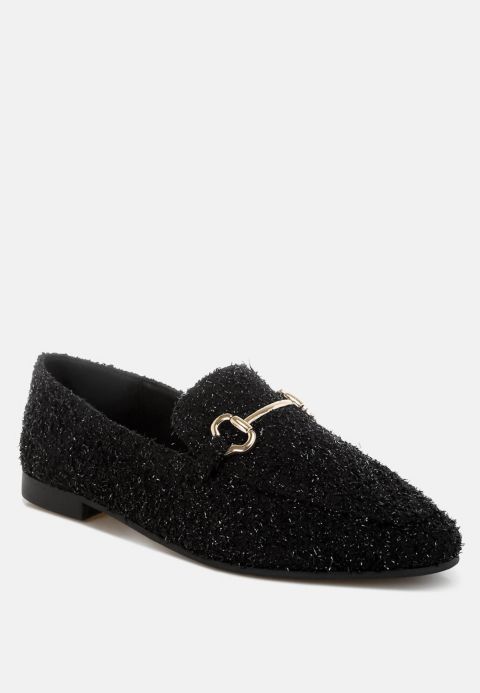 Женские туфли London Rag Danbury Horsebit Detail Shiny, цвет: Чёрный